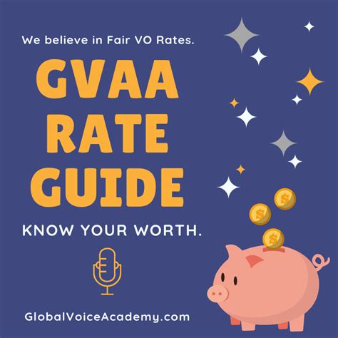 Here is the <strong>GVAA</strong> recommended if you are delivering yourself: Mobile Game Apps - E-Learning Educational $350-$400 for 1-5 finished minutes / $600 up to 10 finished minutes You could always show your boss the <strong>GVAA rate guide</strong> for voice actors, and say that these <strong>rates</strong> reflect your own personal fees. . Gvaa rate guide